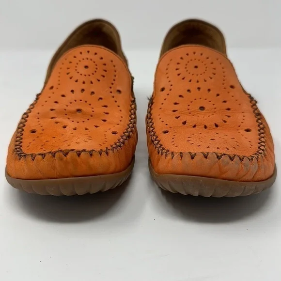 Gabor Orange Slip On Loafers Size UK 4.5 = US 7 - Picture 3 of 10